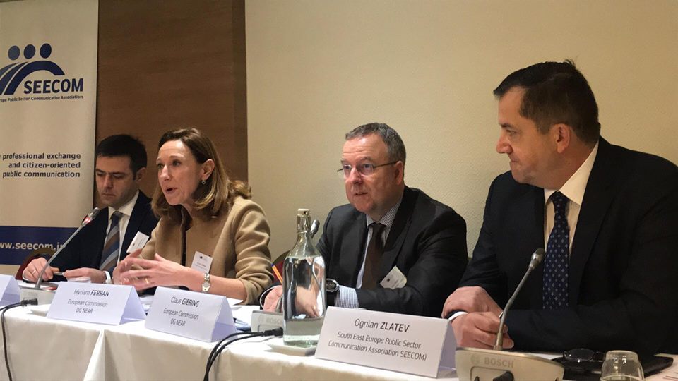 Participants at the SEECOM round table in Brussels in 2017