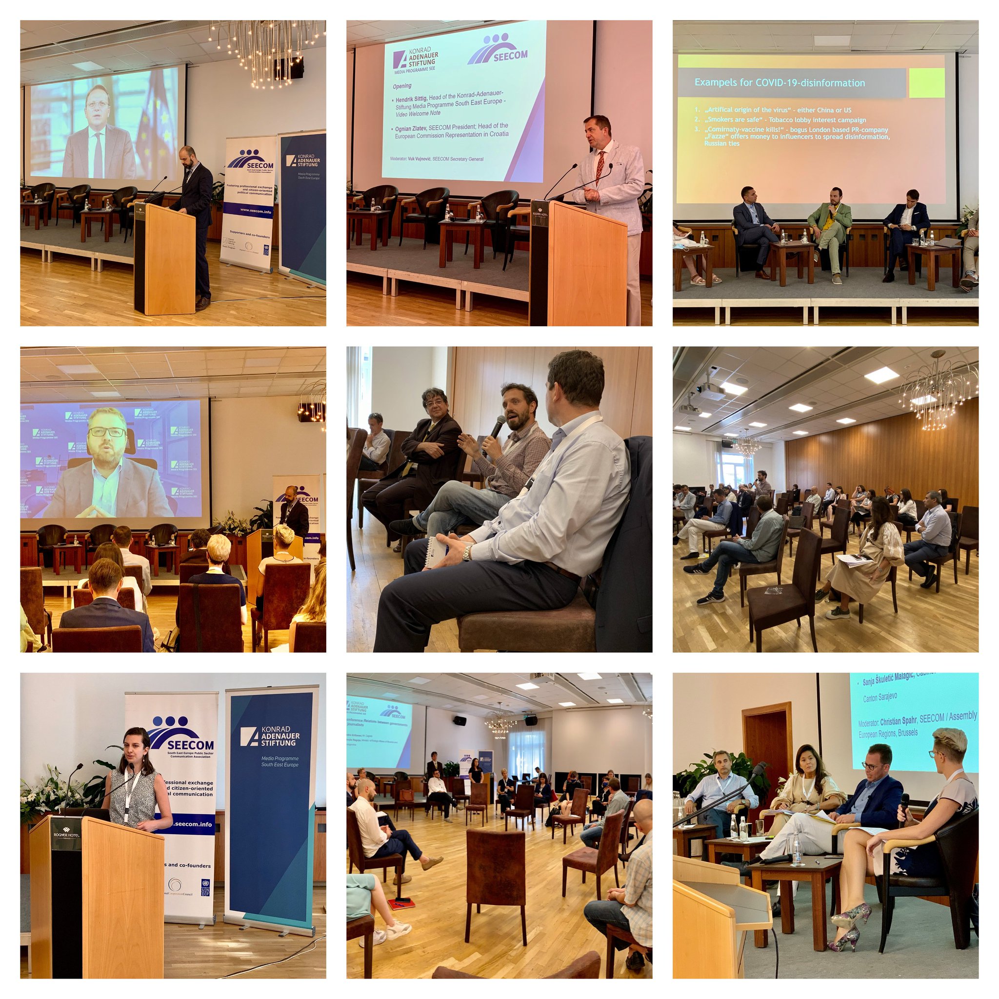Participants at the SEECOM conference in Tirana in 2021